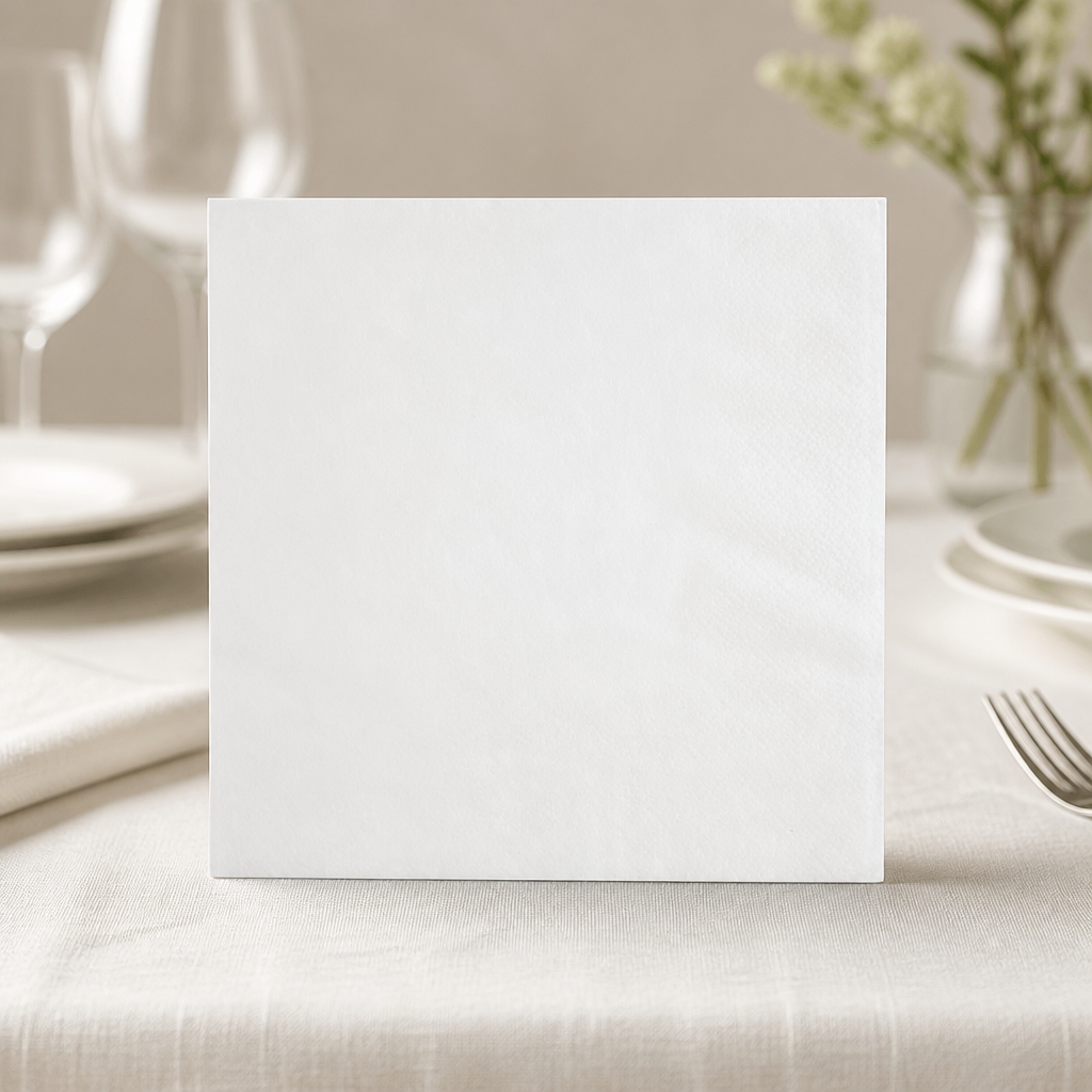 Commercial Recyclable Paper Napkins 30x30cm 1 Ply 5000 Pack