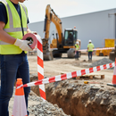 Premium Barrier Tape Red/White 72MM x 500M - High Visibility for Safety and Marking
