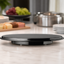 Commercial Melamine Cake Platter 310mm Round Black Display