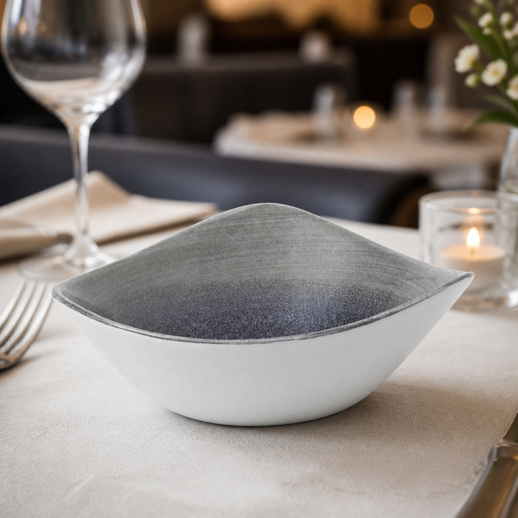 Commercial Aqueous Grey Bowls 370ml 12 Pack
