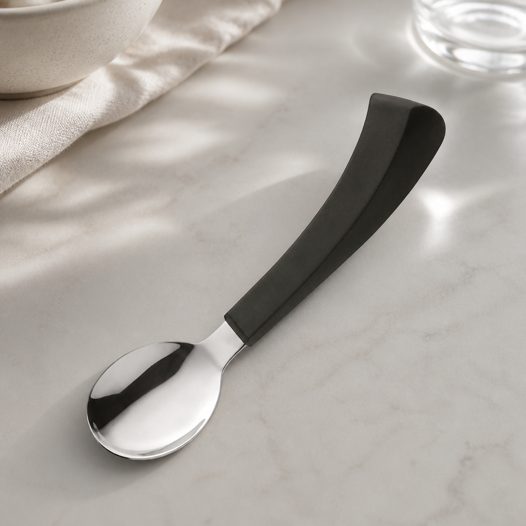 Left Handed Adapted Spoons 12 Pack for Limited Mobility Use