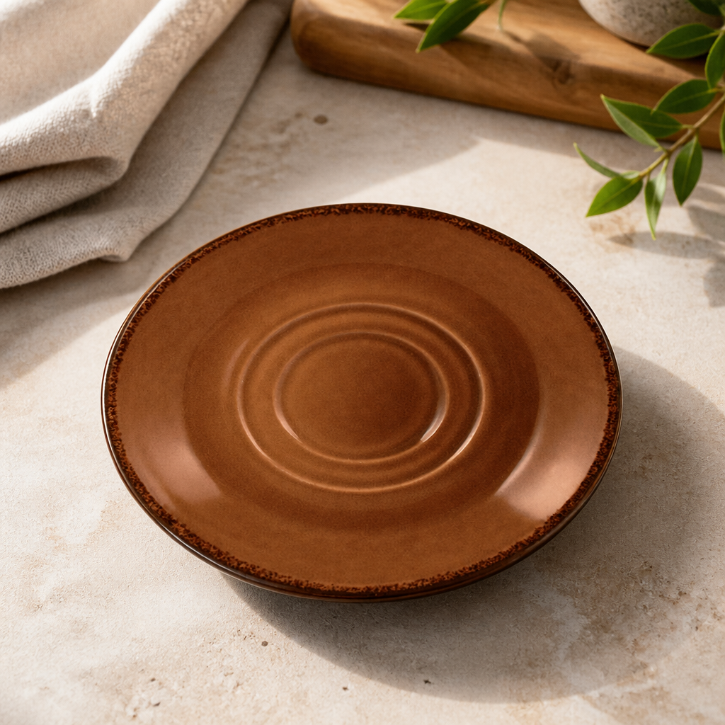 Commercial Mustard Saucers 145mm - 36 Pack Durable Porcelain