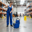 Premium General Purpose Plastic Mop Bucket 15 Litre with Extra Long Strainer for Schools and Industrial Use