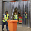 Waste Centre PVC Strip Curtains – Swivel Hinge, R2 Underside Fit