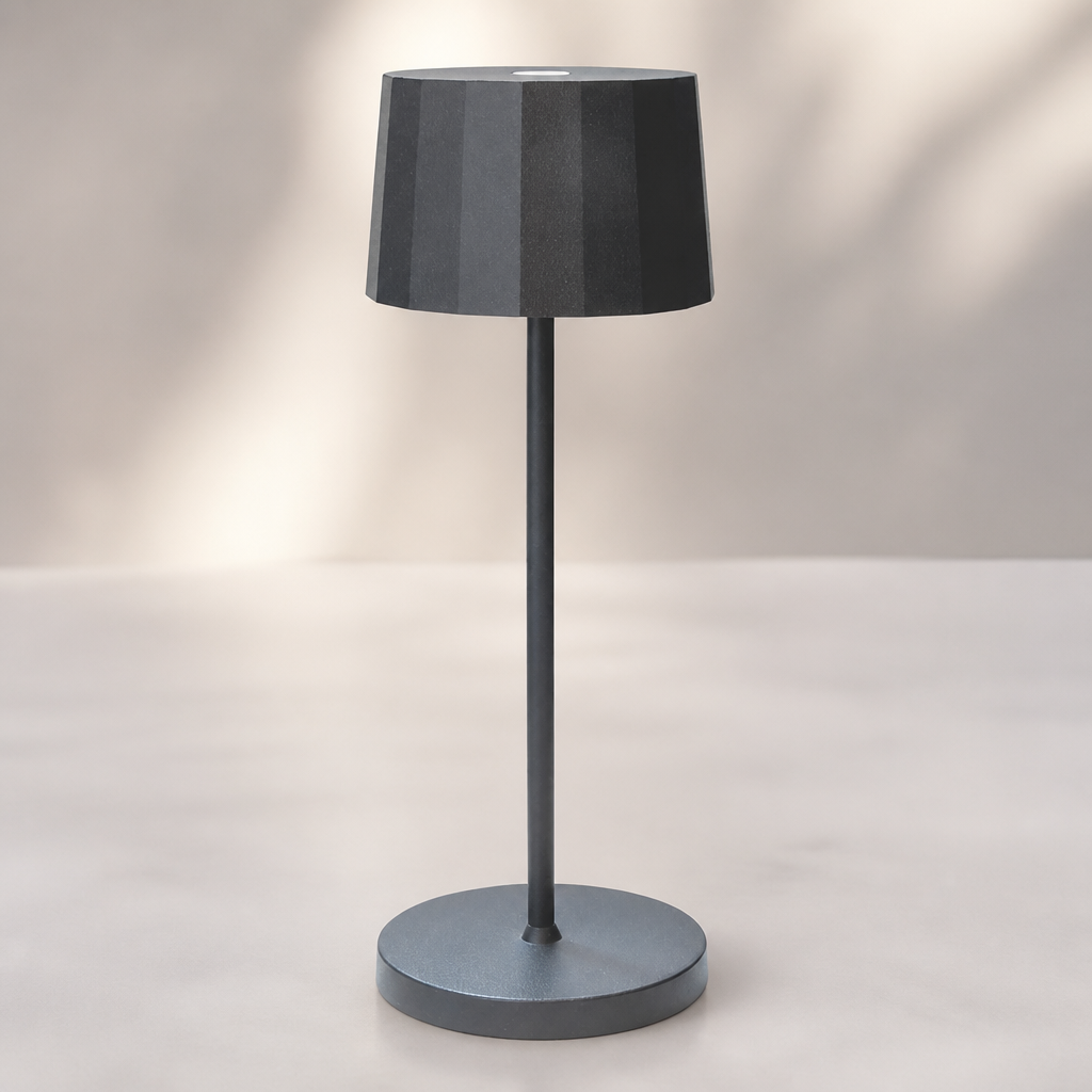 Commercial Rechargeable Table Lights 76x203mm Grey 6 Pack