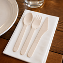 Commercial Compostable Wooden Cutlery Meal Pack 250 Pieces
