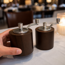 Commercial Dark Wood Salt And Pepper Mill Grinder Set 80mm