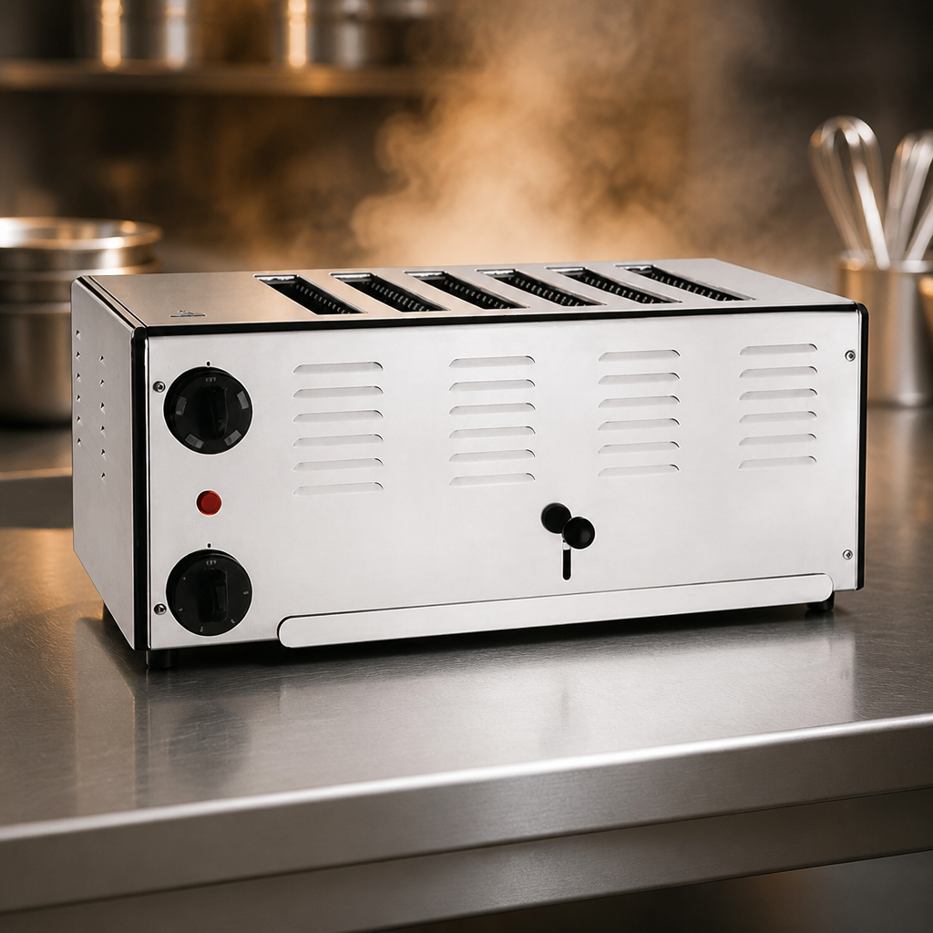 Commercial 6 Slot Toaster with Extra DuraHeat Elements