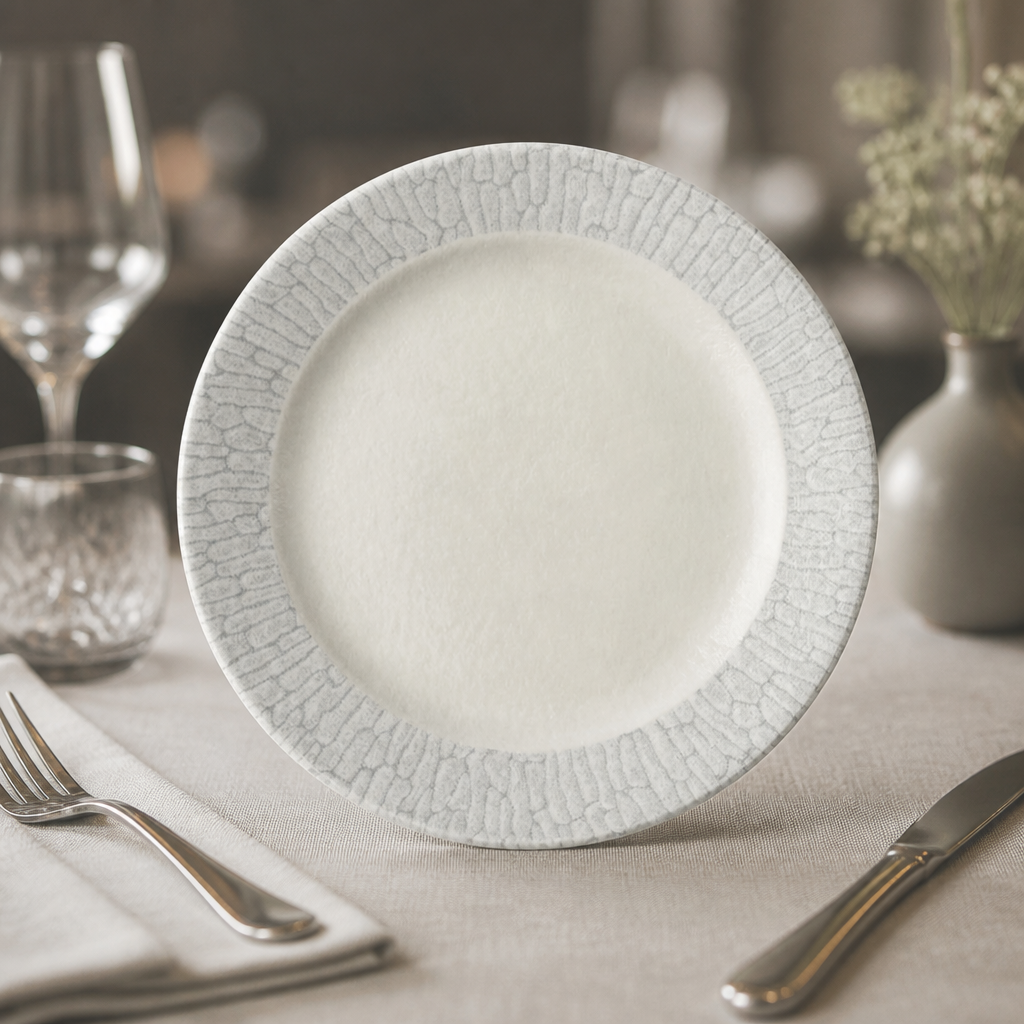 Commercial Delta Grey Profile Plates 167mm Pack of 12
