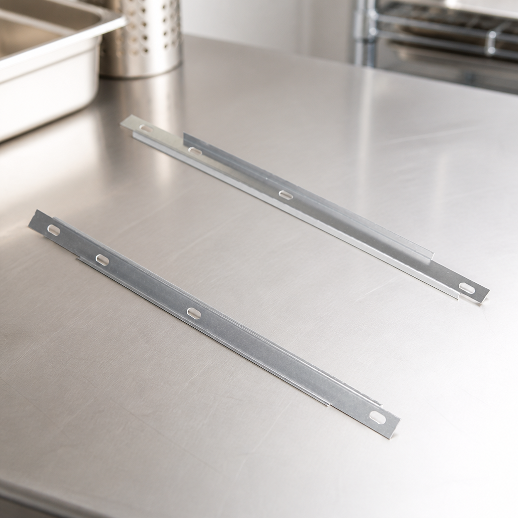 Commercial Castor Support Bar for Prep Counters 624mm