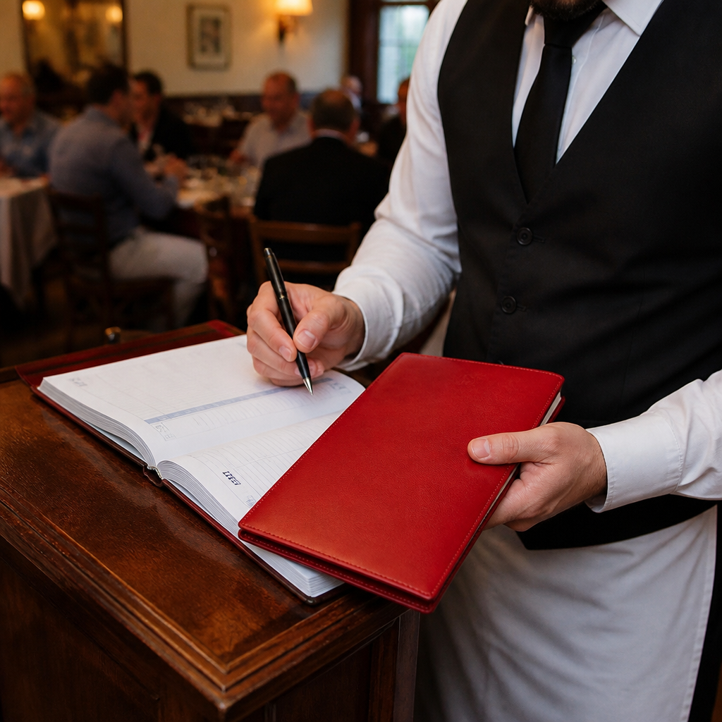 Red Restaurant Diary for restaurants and cafes
