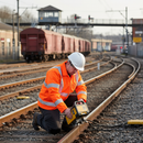 Premium High Visibility Rail Track Polycotton Jacket in Orange with EN471 Certification and Multiple Pockets