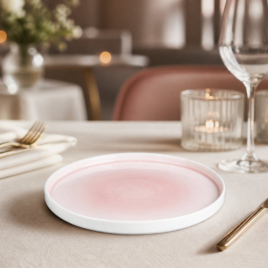 Commercial Fondant Plates Pink 270mm - 4 Pack