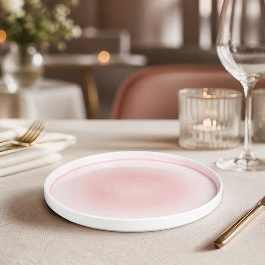 Commercial Fondant Plates Pink 270mm - 4 Pack