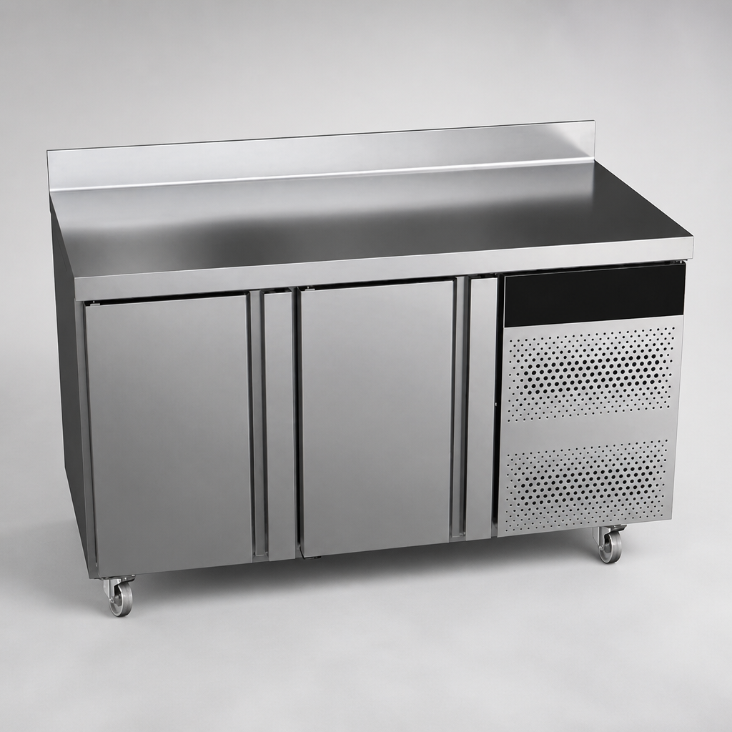 Commercial Gastronorm Counter Fridge 2 Door 1/1GN 700L