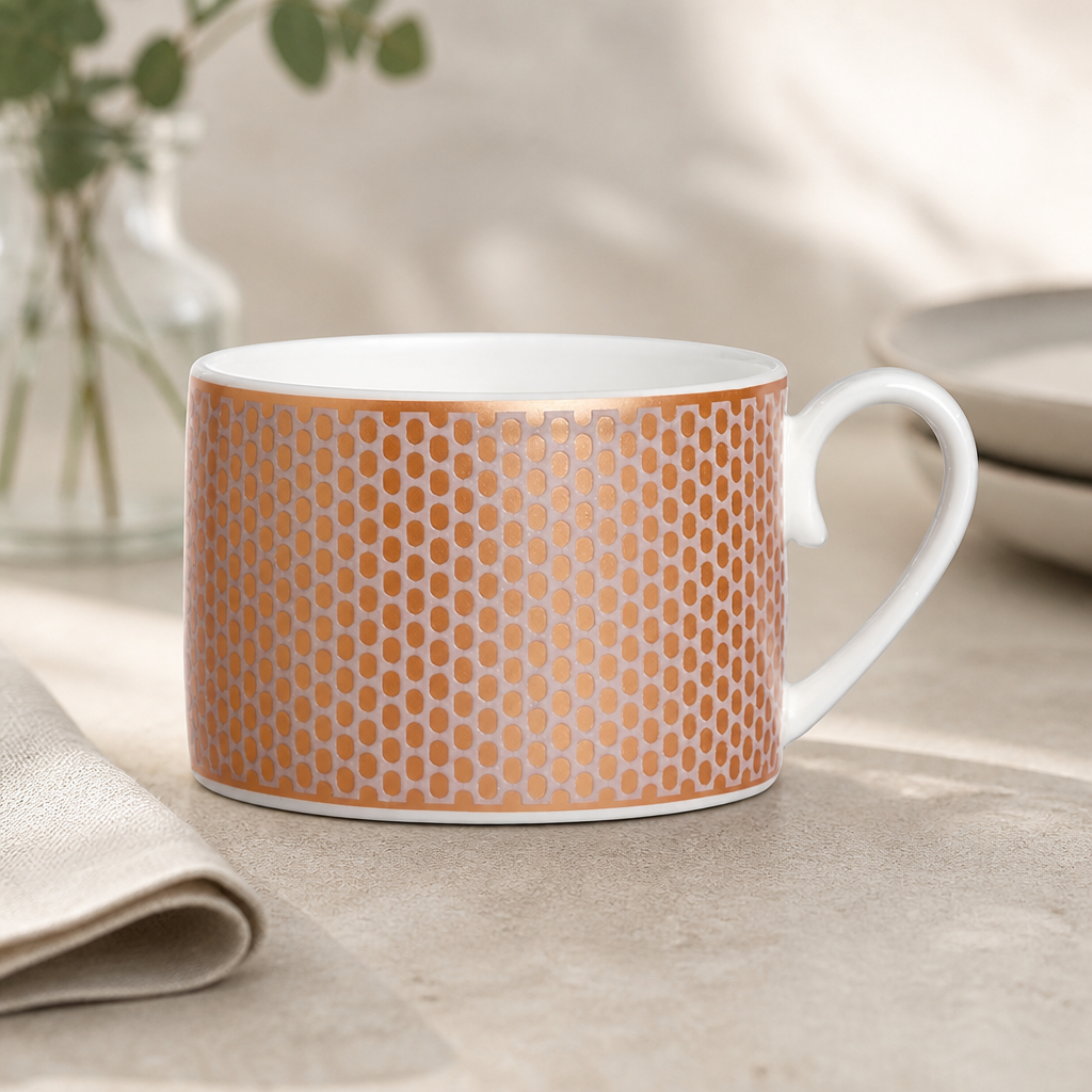 200ml Commercial Bone China Tea Cups Set of 12