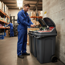 Premium Open Top Recycling Bin for Battery Disposal - 70 Litre Capacity for Sustainable Waste Management