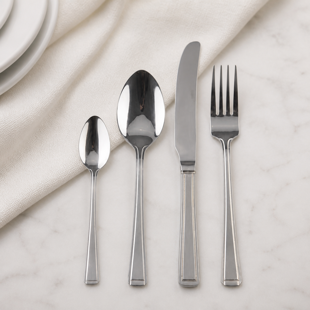 Commercial 48 Pack Stainless Steel Cutlery Set for Catering