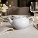 Commercial White Porcelain Teapots 600ml 2 Pack