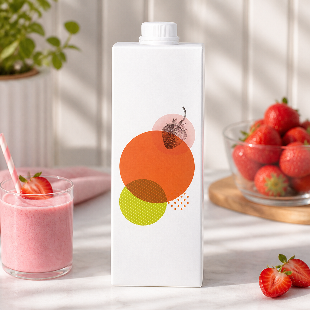 Commercial Strawberry Smoothie Mix 1Ltr Fat Free Gluten Free