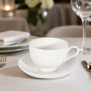 Commercial Bone China Coupe Saucers 140mm for Dining Set