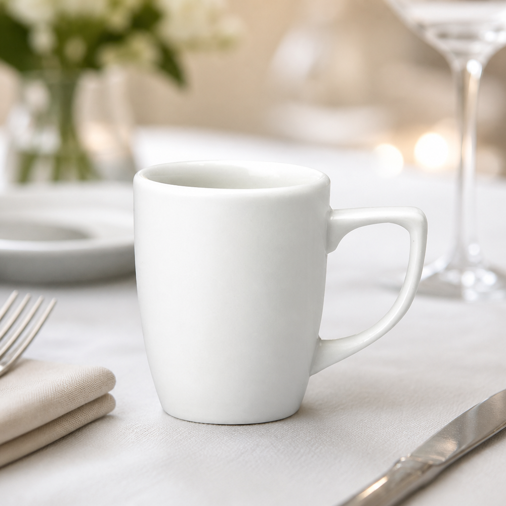 Pack of 24 porcelain commercial espresso cups 70ml