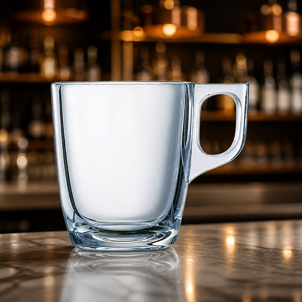 90ml clear glass commercial espresso cups 6 pack