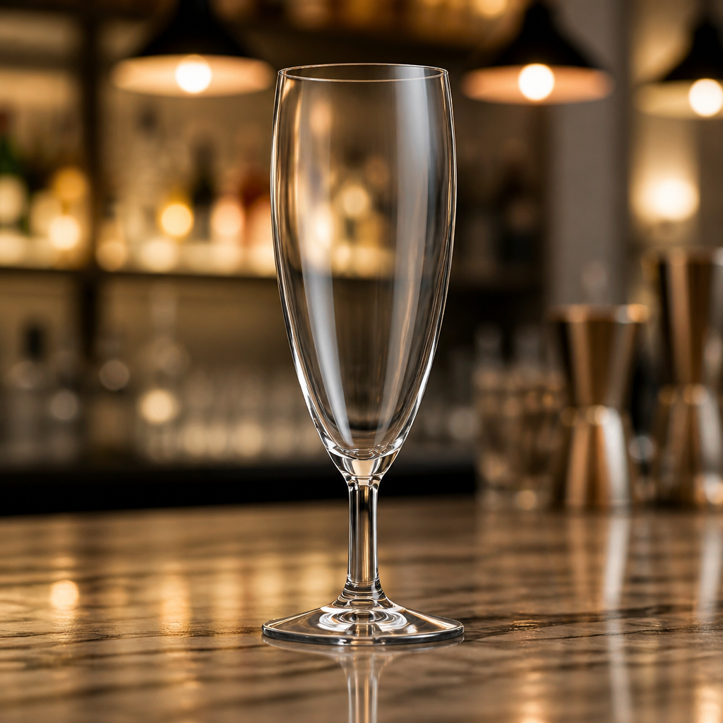 Commercial Champagne Flutes 155ml Clear Glass 12 Pack