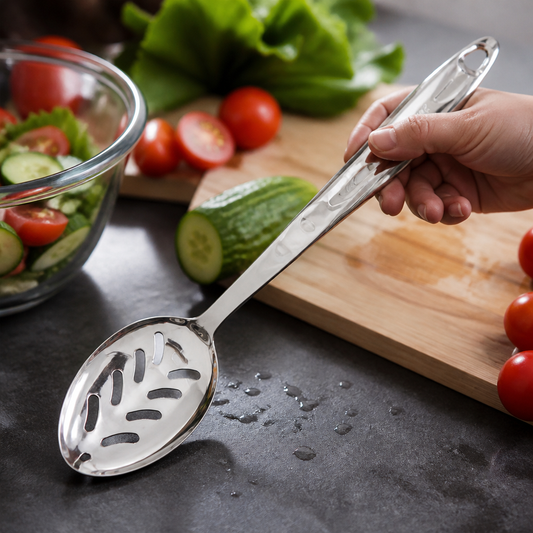 Commercial Stainless Steel Slotted Spoon 360mm Cooking Utensil