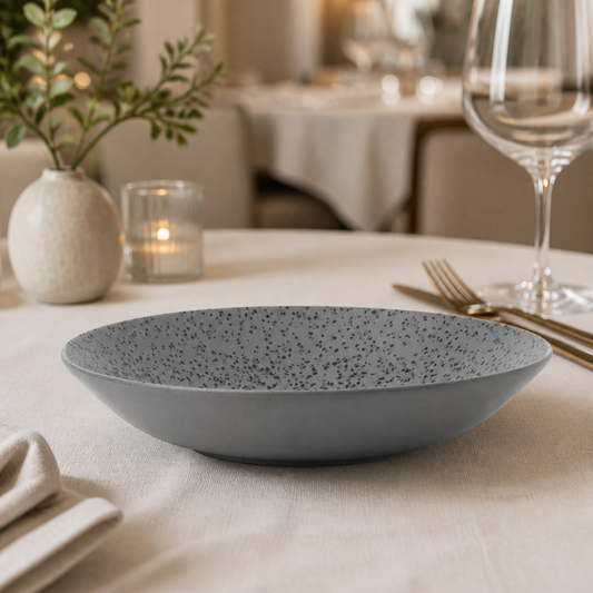 Commercial Coupe Bowls 251mm Grey Porcelain 6 Pack