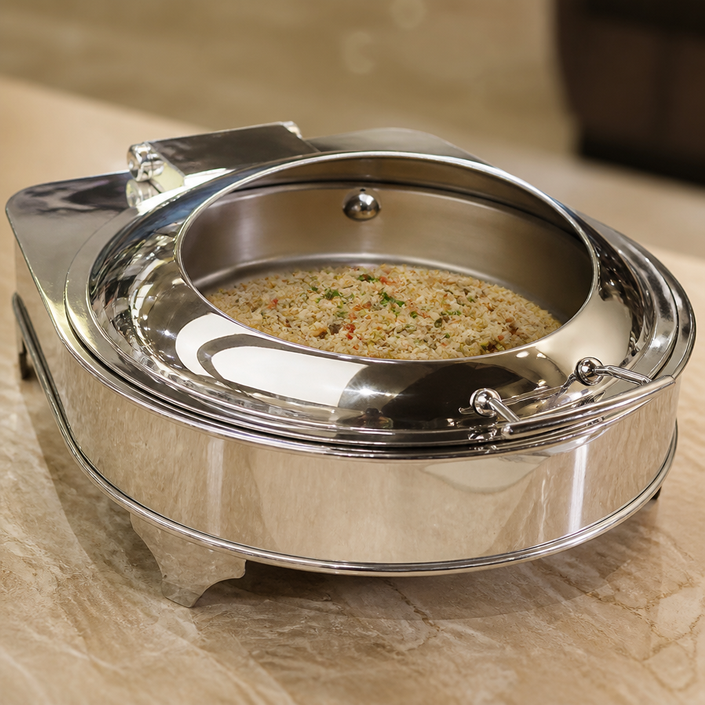 6L Round Electric Food Warmer Chafer for catering