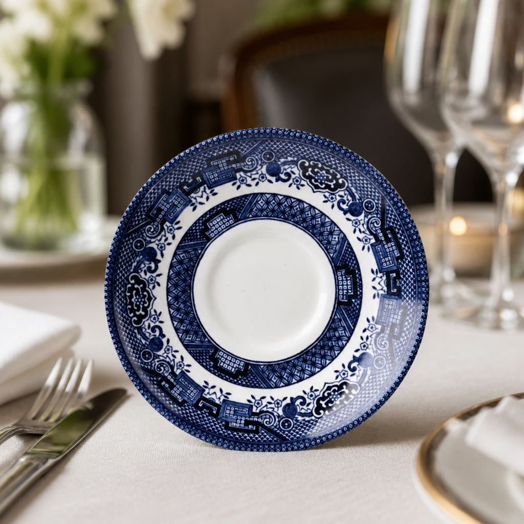 Commercial Vintage Prints Georgian Saucers 141mm 12 Pack