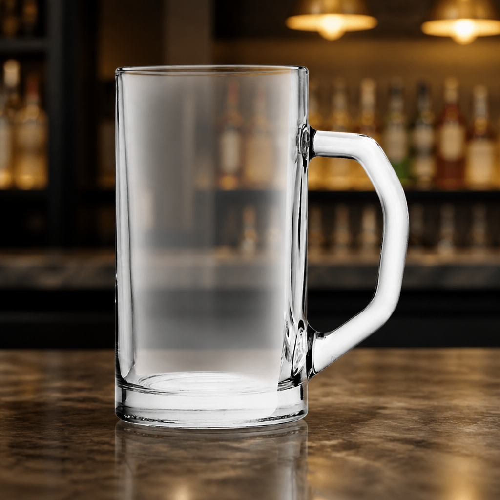 Commercial Beer Mug 640ml Glass Tankard - 6 Pack