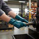 Premium Fully Coated Blue Nitrile Gloves - Durable Cut-Resistant Protection for Oil, Grease and Dirt Resistance
