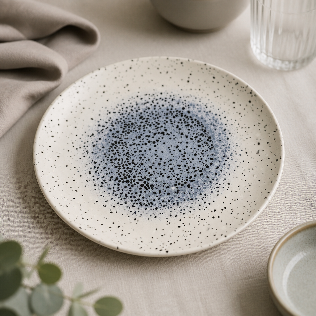 Commercial Round Plates 264mm Blue Super Vitrified Ceramic 12 Pack