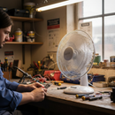 Premium 12-Inch Electric Desk Fan with Adjustable Tilt and Oscillating Speed Settings for Optimal Airflow