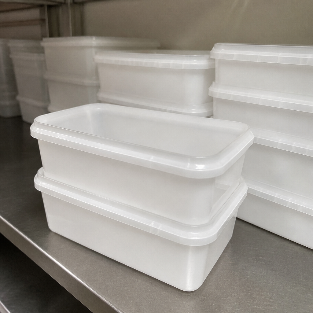 Commercial Reusable Ice Cream Container 1.2Ltr 40 Pack
