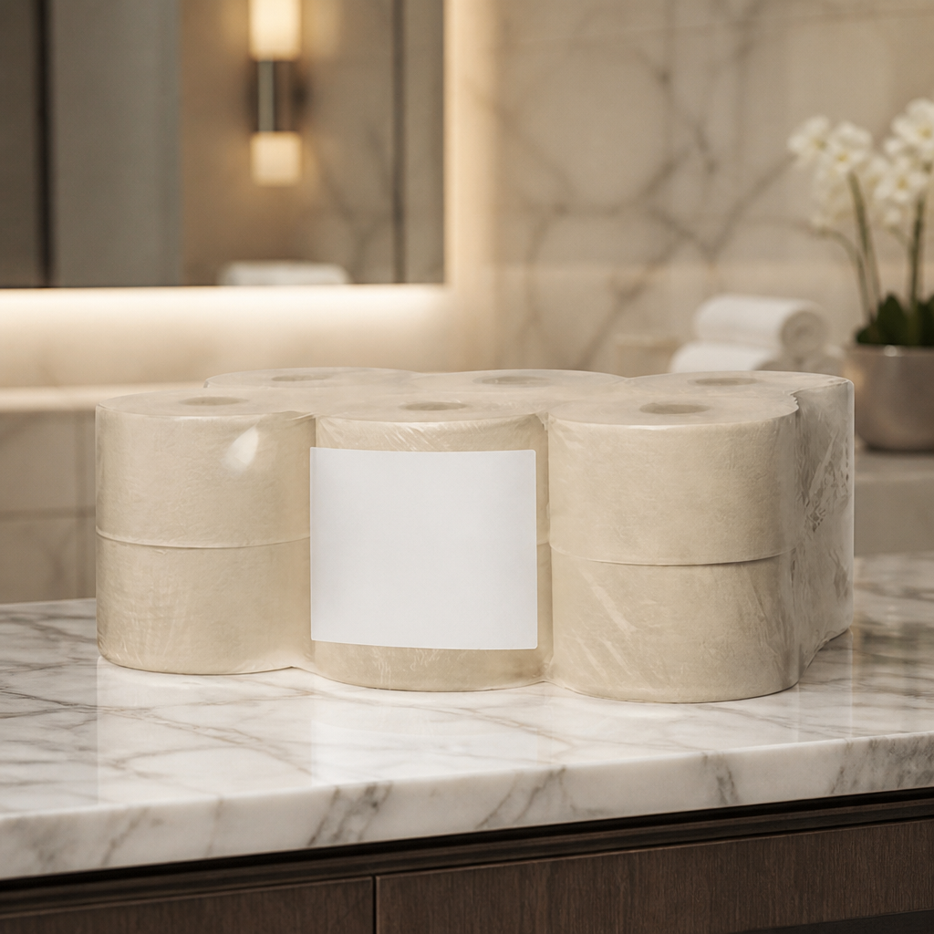 Mini Jumbo Toilet Rolls 12 Pack for commercial washrooms