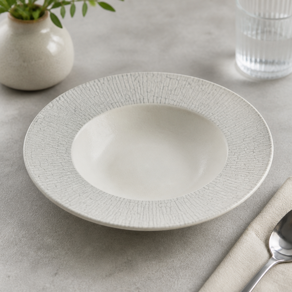 Commercial Wide Rim Bowls 280mm 486ml - 12 Pack Super Vitrified