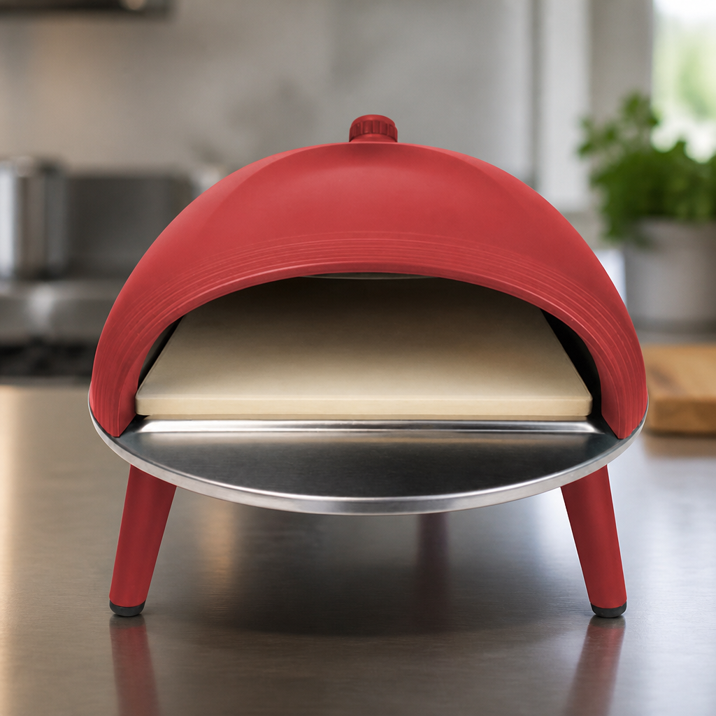 Compact Single Deck Gas Pizza Oven for Outdoor Cooking