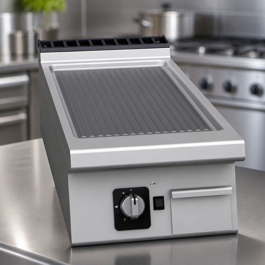 Commercial Countertop Ribbed Plate Gas Griddle 290x400mm