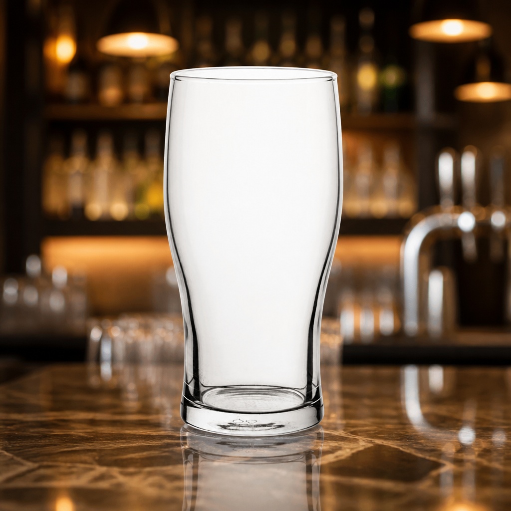 Commercial Nucleated Toughened Beer Glasses 280ml 48 Pack