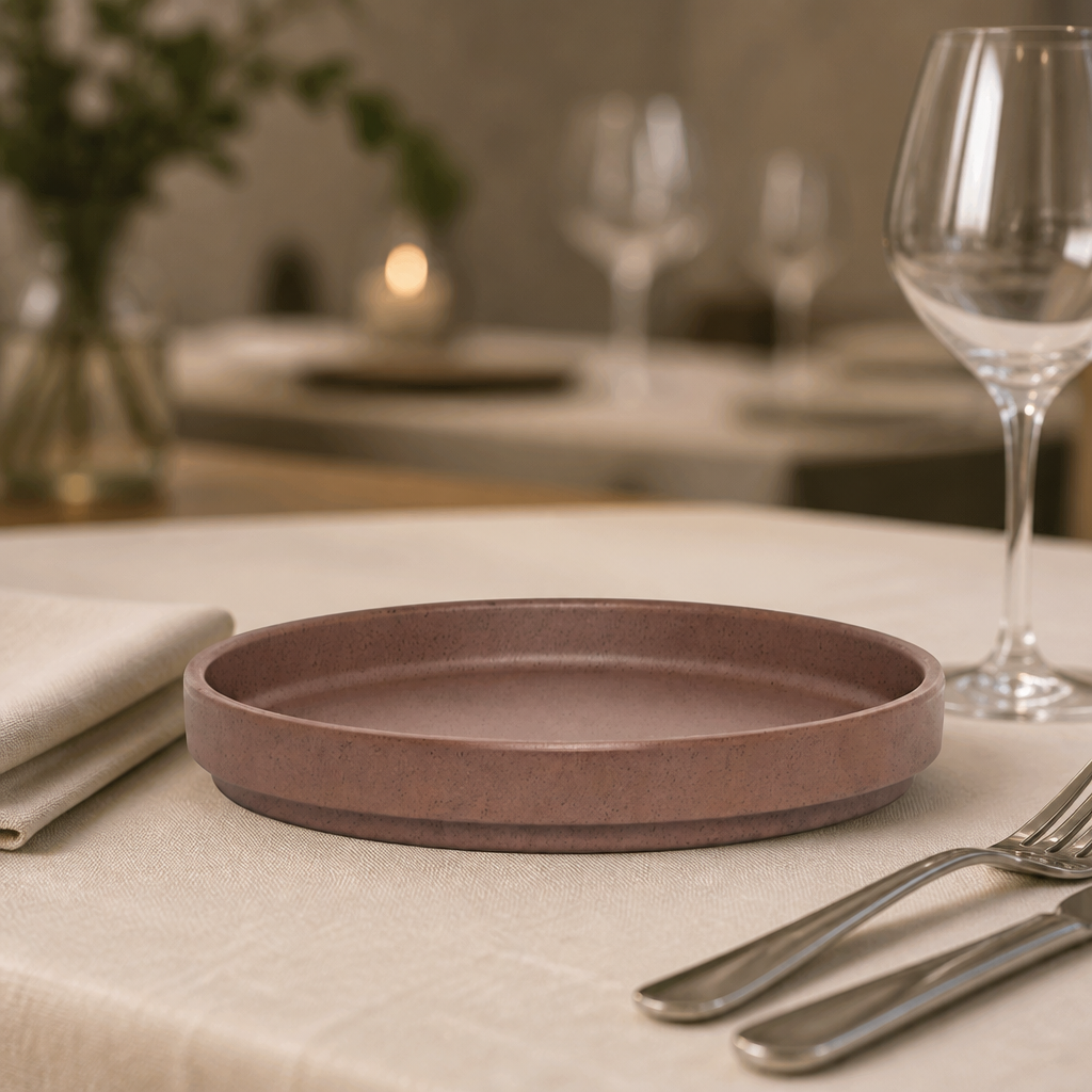 Commercial Melamine Stack Plates 159mm Dia 6 Pack