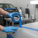 Premium Blue Automotive Masking Tape - High-Performance for Two-Component and Water-Based Paint Systems