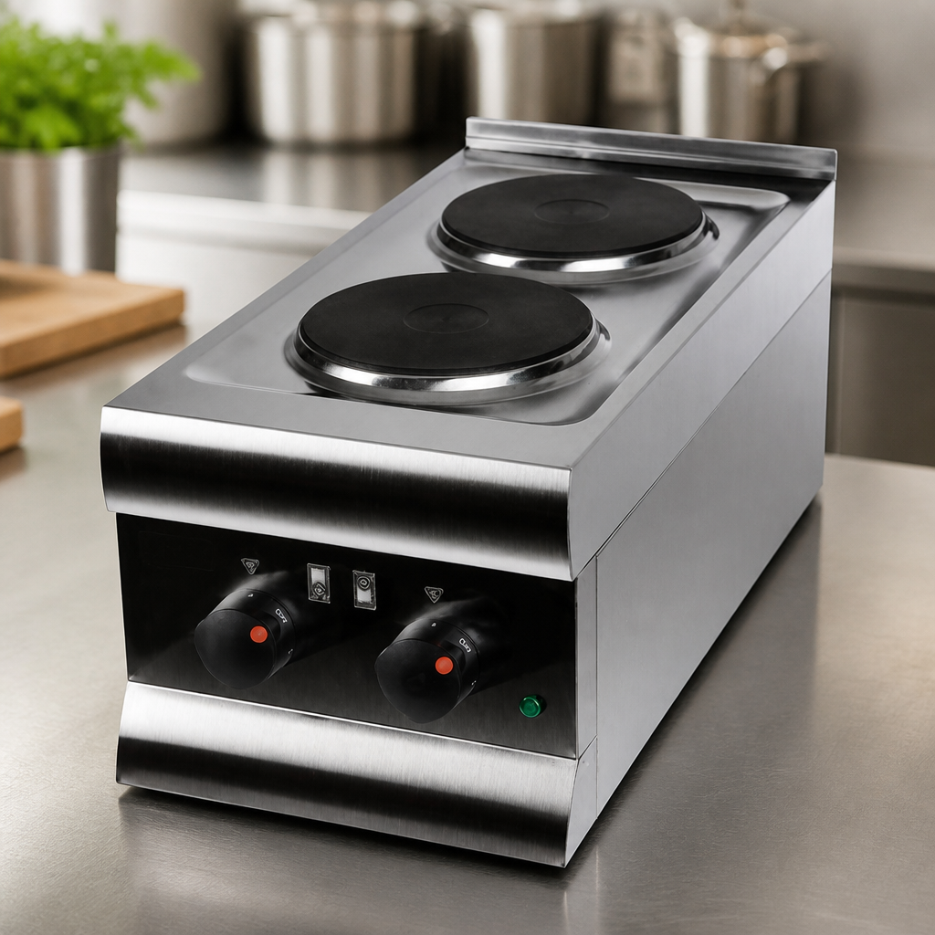 Commercial Electric Boiling Ring with 2 x 1.5kW Hot Plates