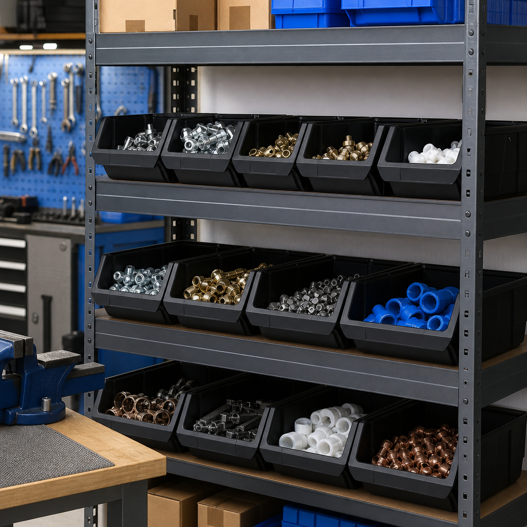 1.27L Premium Plastic Small Parts Storage Bins