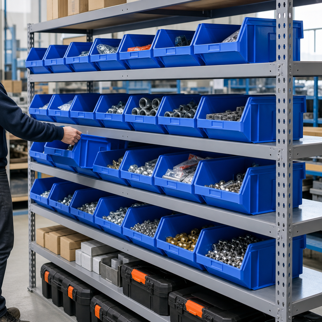 10 Litre Plastic Storage Picking Bins – Pack of 100