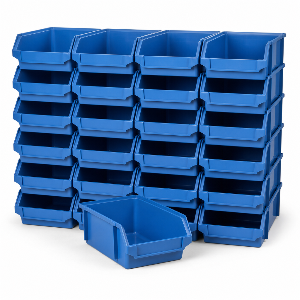 10 Litre Plastic Storage Picking Bins – Pack of 20