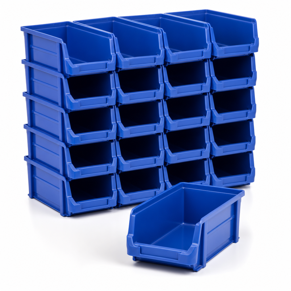 10 Litre Plastic Storage Picking Bins – Pack of 25