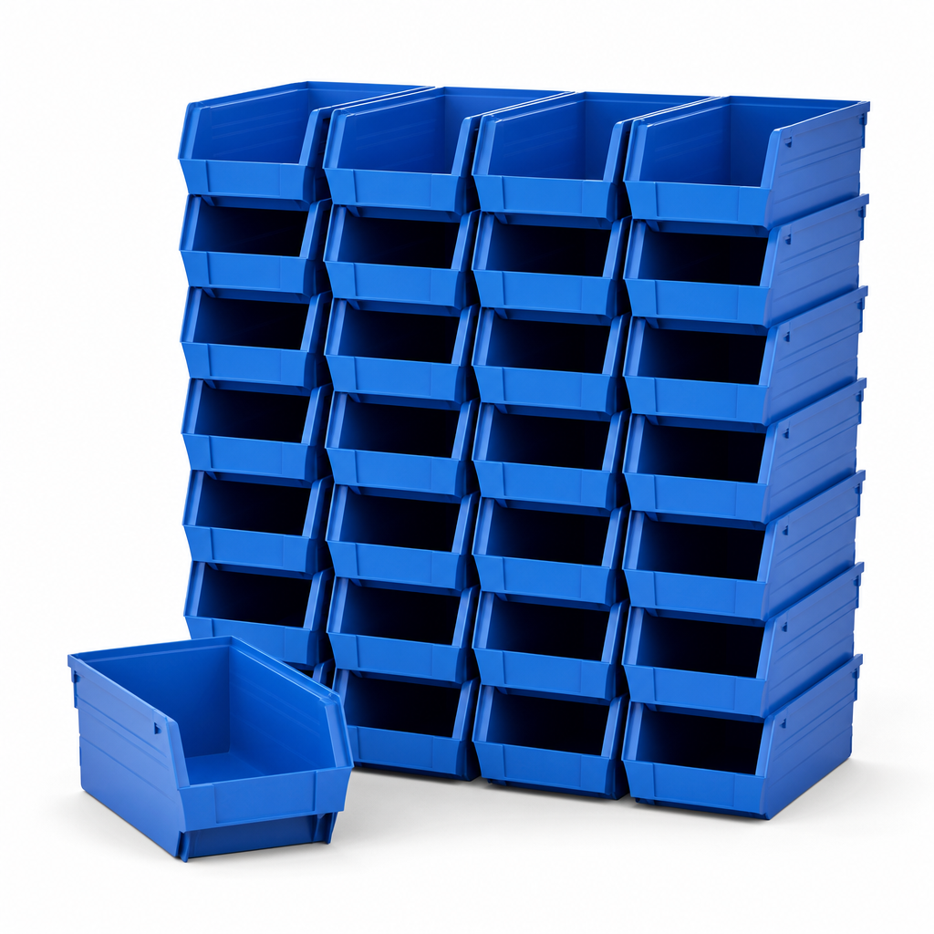10 Litre Plastic Storage Picking Bins – Pack of 50